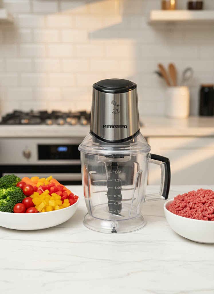 Media Tech Food Chopper "STEELCUT" – 700W, 1.5L