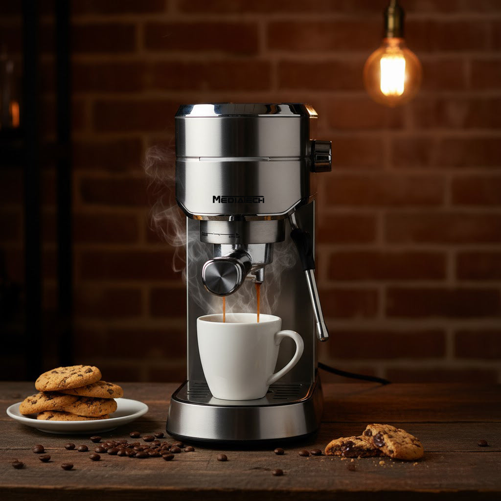 Media Tech Espresso Coffee Machine – "IRON MAN"