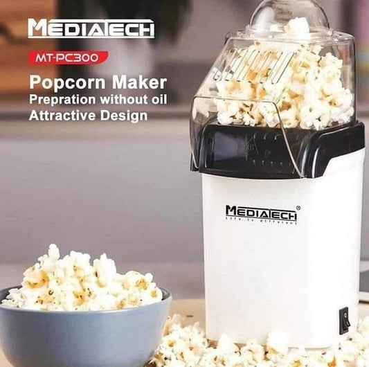Media Tech Pop Corn Maker - White