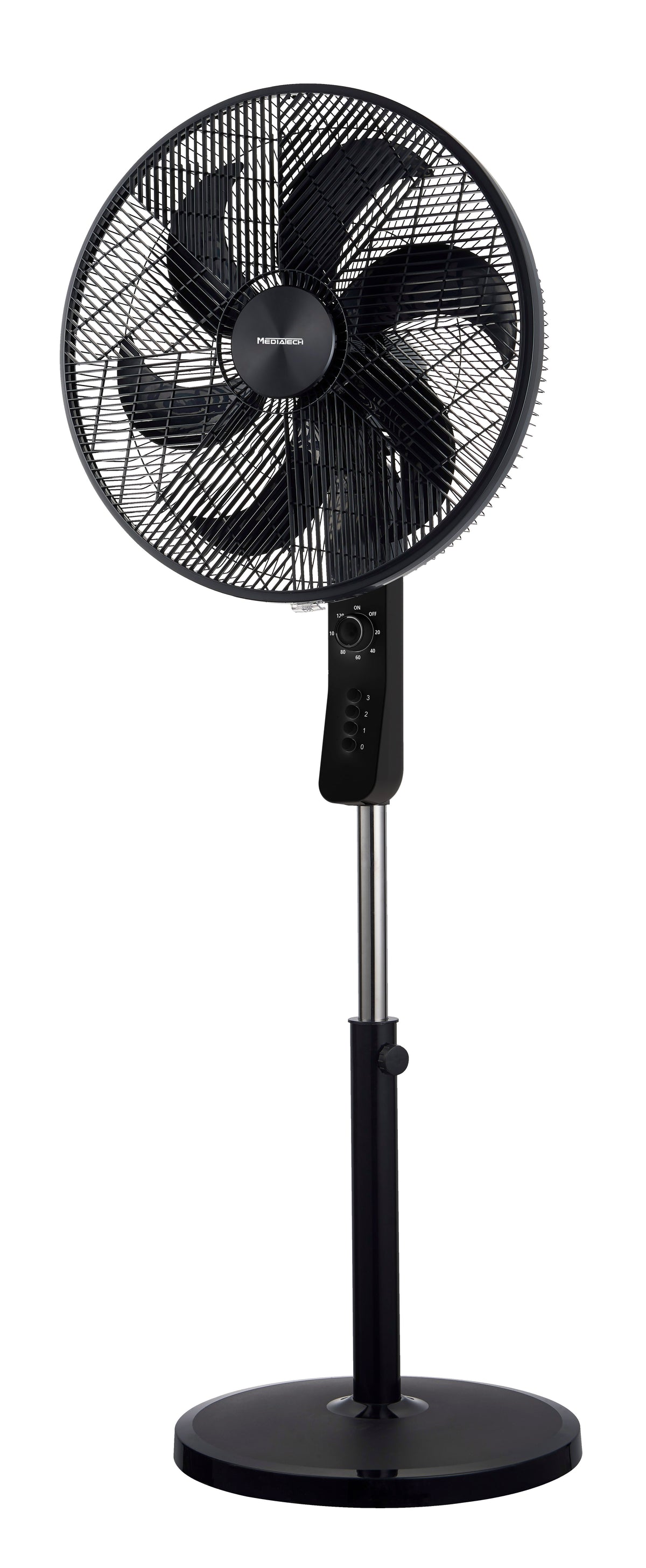MediaTech Stand Fan 18" 6 Plades Black