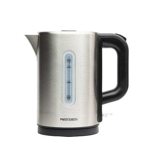Media Tech Stainless Steel Electric Kettle 1.7L
