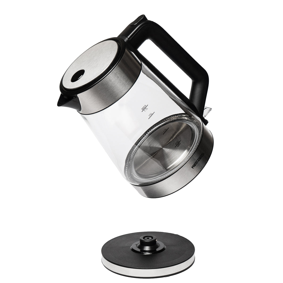 Media Tech Glass Kettle 1.7L