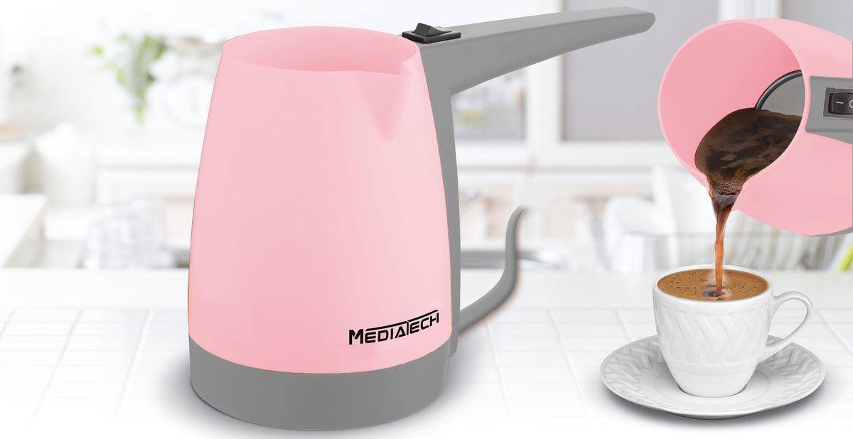 Media Tech Turkish Coffee Pot – 600W – 330ml - Pink