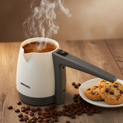 Media Tech Turkish Coffee Pot – 600W – 330ml - White