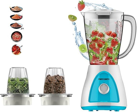 Media Tech Blender 3*1 400W + 2 Grinder - Blue