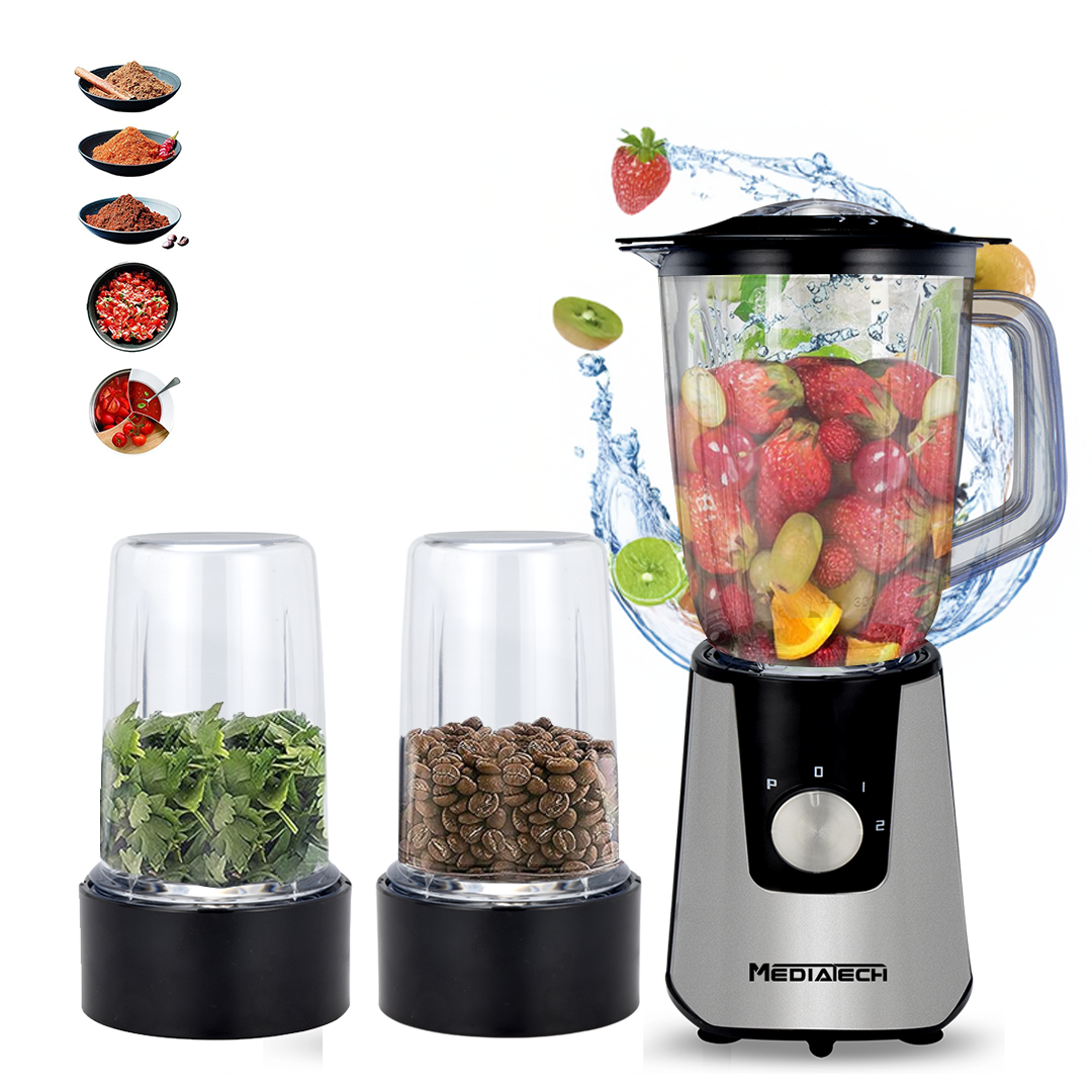 Media Tech Blender 3×1 – 600W + Grinder + Juice Cup