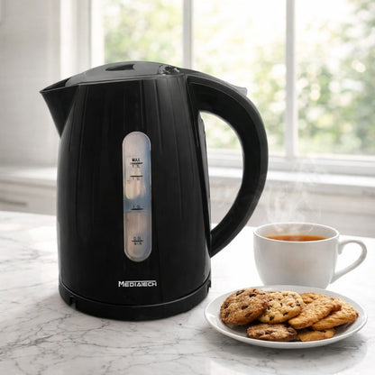Media Tech Plastic Electric Kettle 1.7L - Black
