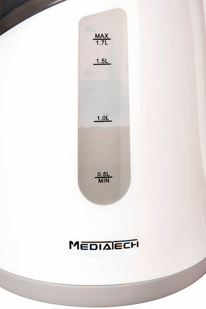 Media Tech Plastic Electric Kettle 1.7L