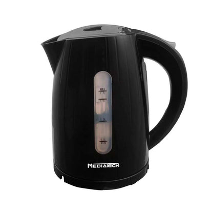 Media Tech Plastic Electric Kettle 1.7L - Black