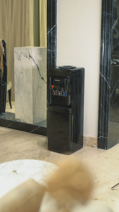 Media Tech Water Dispenser with Storage Cabinet - 3 Taps