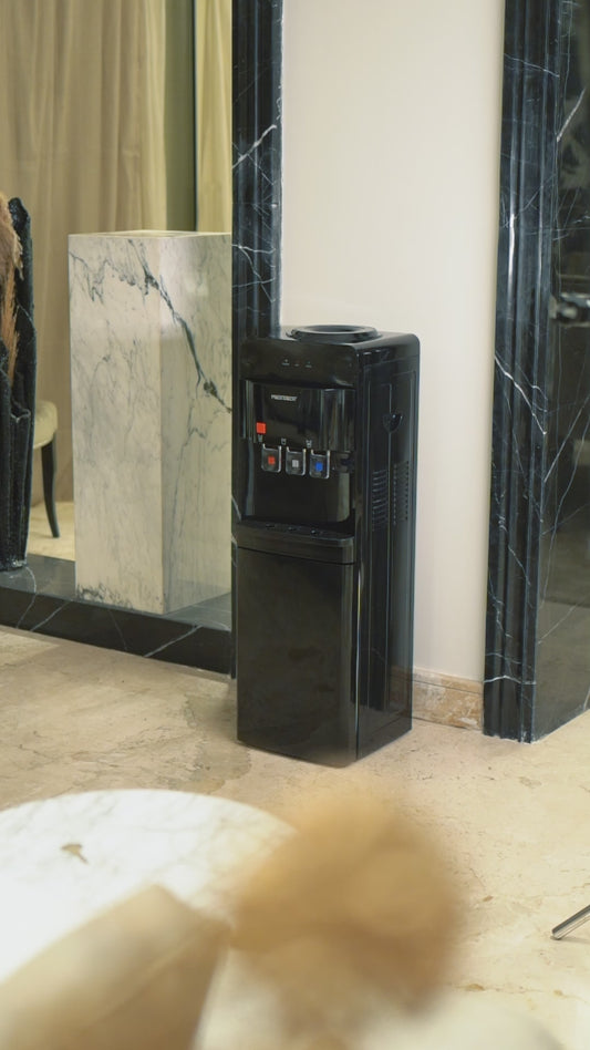 Media Tech Water Dispenser with Storage Cabinet - 3 Taps