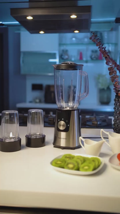 Media Tech Blender 3×1 – 600W + Grinder + Juice Cup