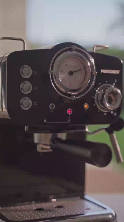 MediaTech Espresso Coffee Machine with Temperature Gauge