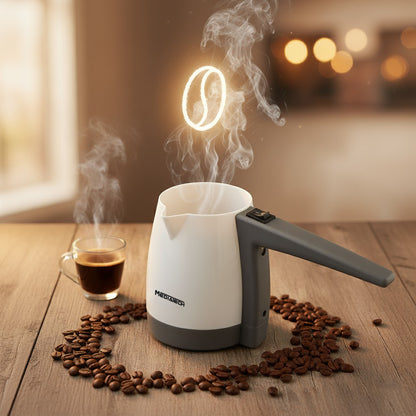 Media Tech Turkish Coffee Pot – 600W – 330ml - White